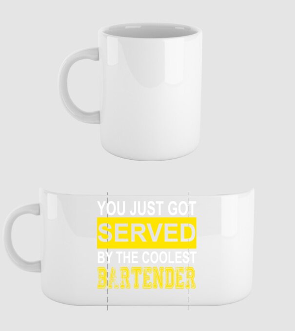 You just got served by the coolest bartender model alb pe tricou