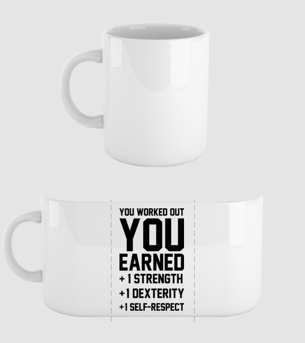 You worked out model alb pe tricou