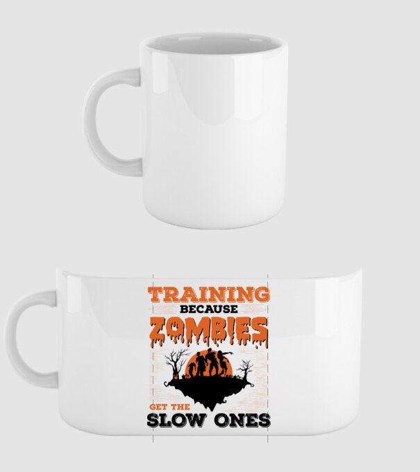 Zombies get the slow ones model alb pe tricou