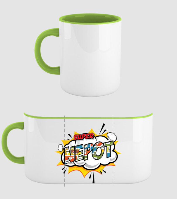 Super Nepot model verde pe tricou