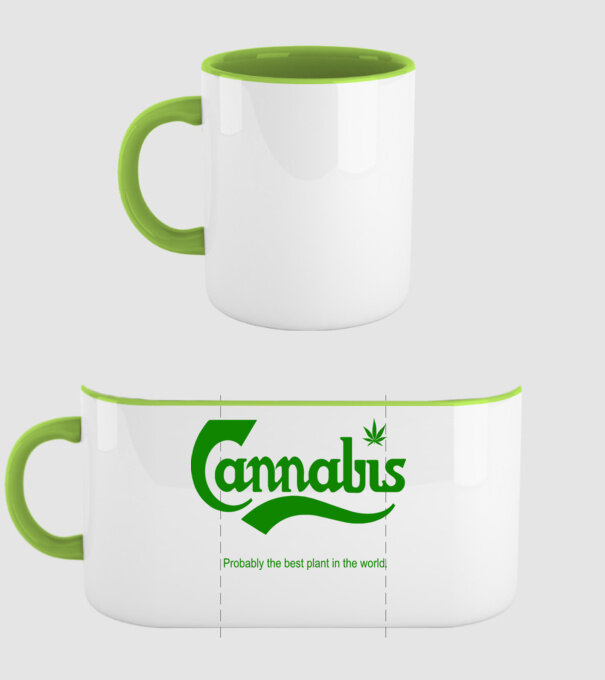 Cannabis model verde pe tricou
