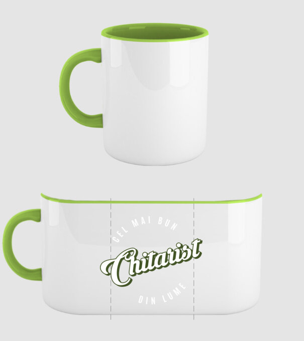 Cel mai bun Chitarist din lume model verde pe tricou