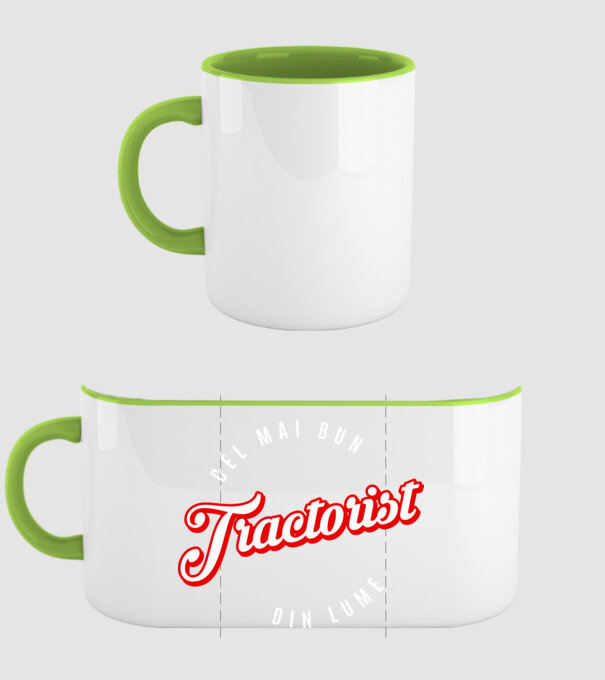 Cel mai bun TRACTORIST din lume model verde pe tricou