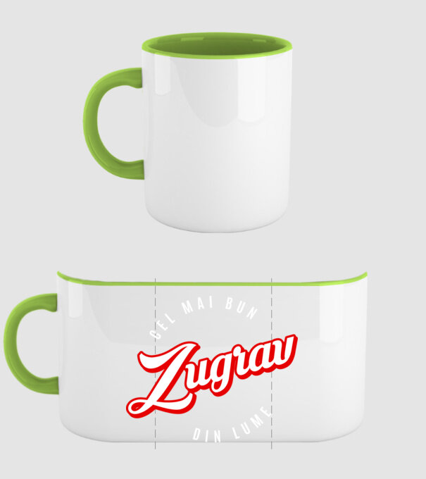 Cel mai bun ZUGRAV din lume model verde pe tricou