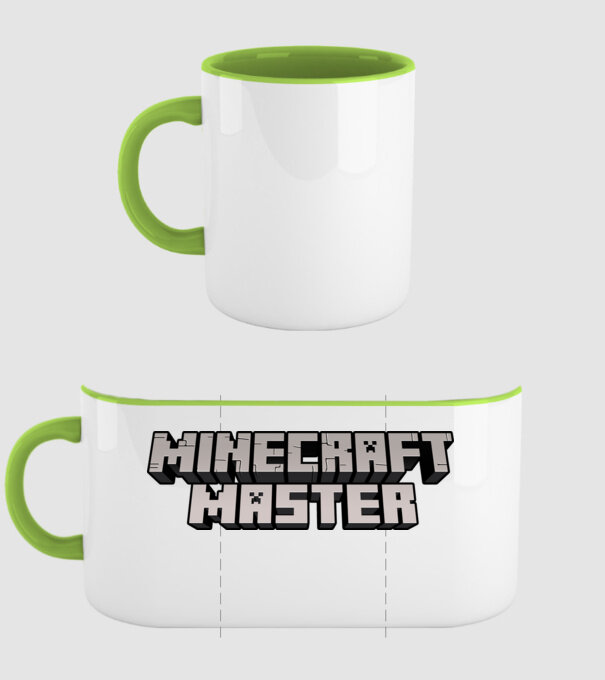 Minecraft Master model verde pe tricou