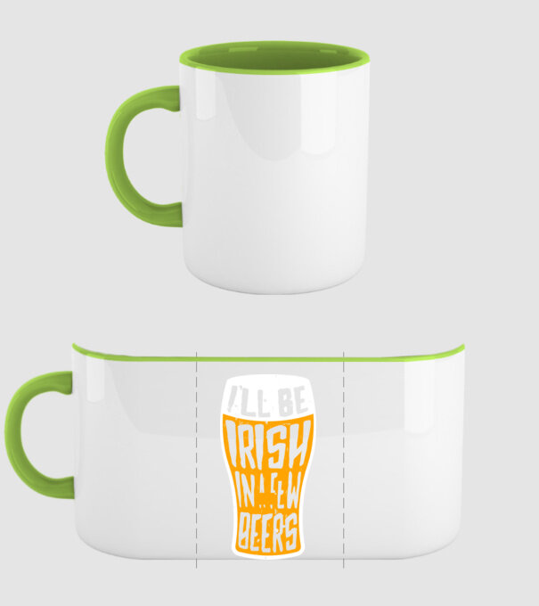 Irish in a few beer model verde pe tricou