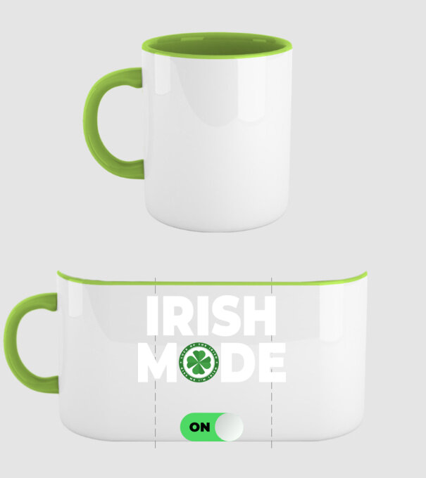 Irish mode on! model verde pe tricou
