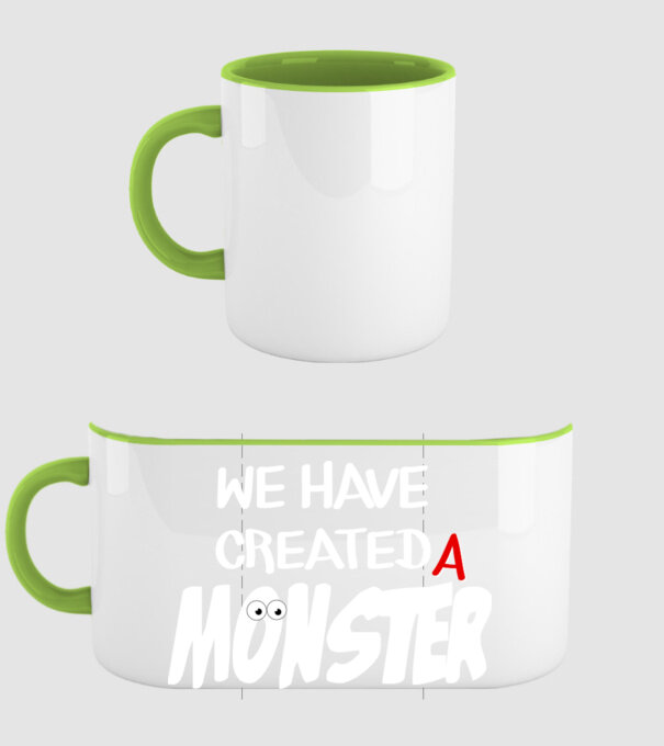 We have created a monster model verde pe tricou
