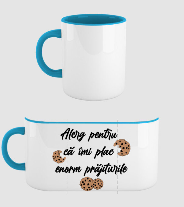 Alerg pentru că îmi plac enorm prăjiturile model albastru deschis pe tricou