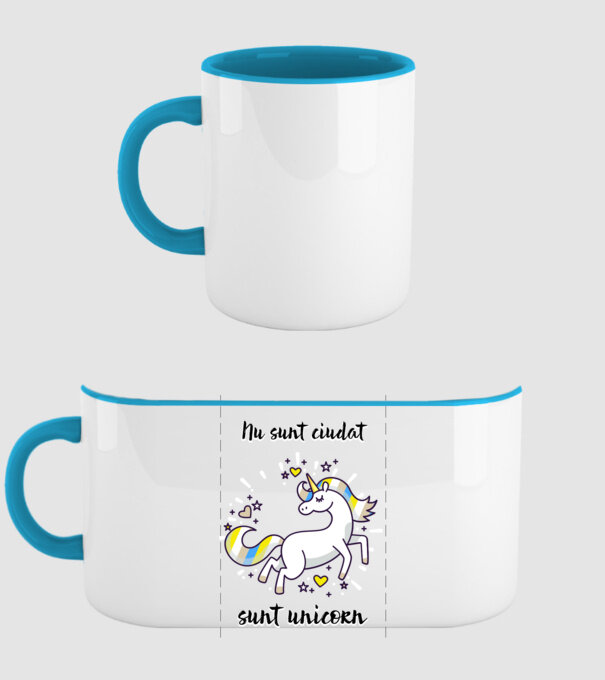 Nu sunt ciudat - sunt unicorn model albastru deschis pe tricou