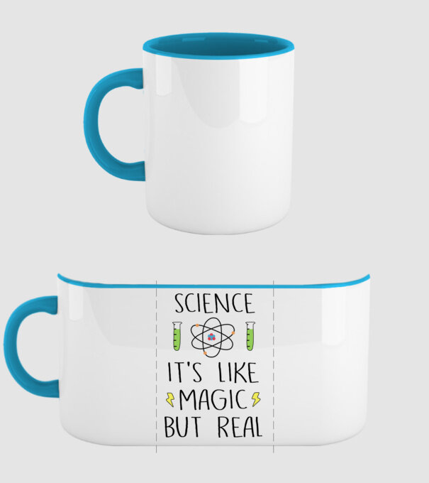 Science its like magic, but real model albastru deschis pe tricou