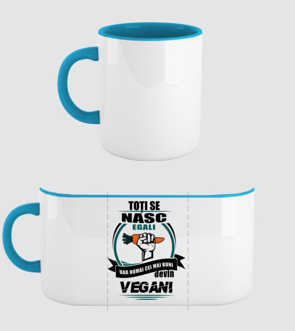 toți se nasc egali, dar numai cei mai buni devin vegani model albastru deschis pe tricou