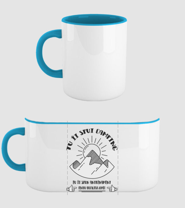 tu îi spui camping, eu îi spun antrenament pentru apocalipsa zombi model albastru deschis pe tricou