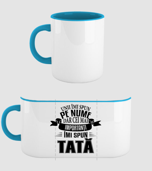 Unii îmi spun pe nume, dar cei mai importanți îmi spun tată model albastru deschis pe tricou