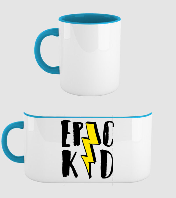 EpicKid model albastru deschis pe tricou