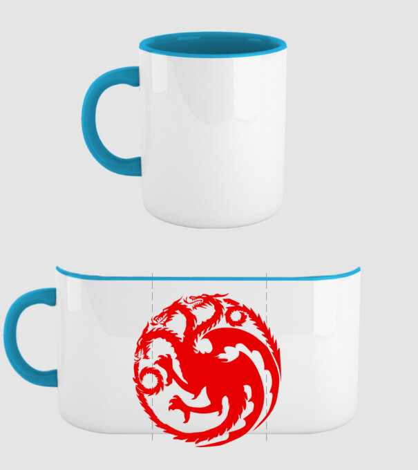 Targaryen model albastru deschis pe tricou