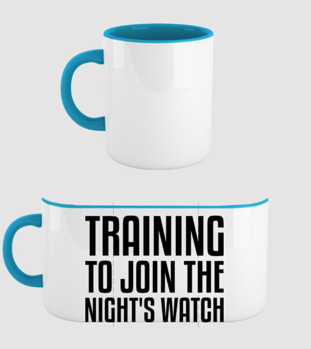 Training to join the nights watch model albastru deschis pe tricou