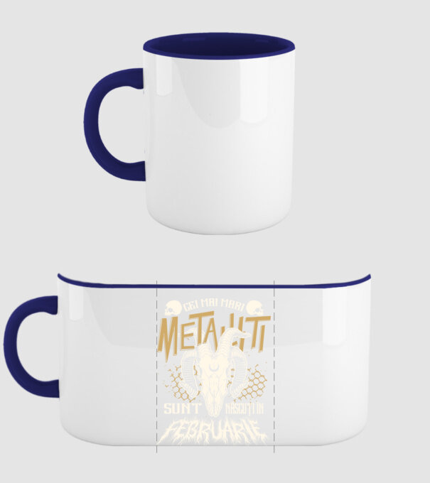 Cei mai mari metaliști sunt născuți în februarie. model albastru închis pe tricou
