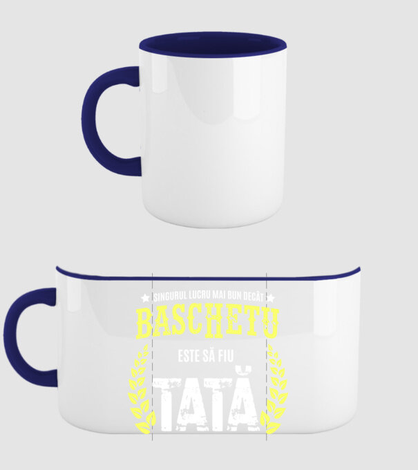 Singurul lucru mai bun decât baschetul este să fiu tată model albastru închis pe tricou