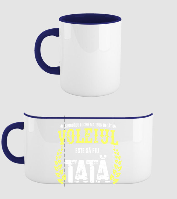 Singurul lucru mai bun decât voleiul este să fiu tată model albastru închis pe tricou