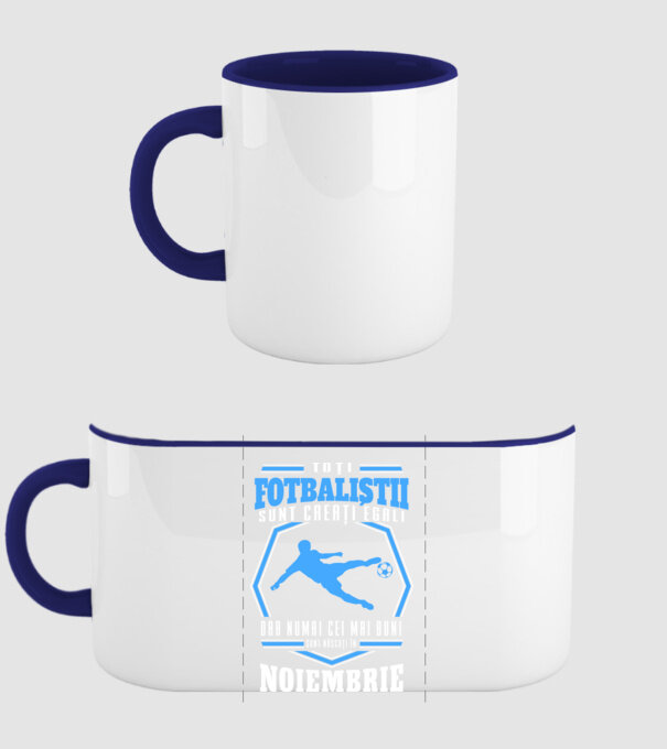 Toți fotbaliștii sunt creați egali, dar numai cei mai buni sunt născuți în noiembrie model albastru închis pe tricou