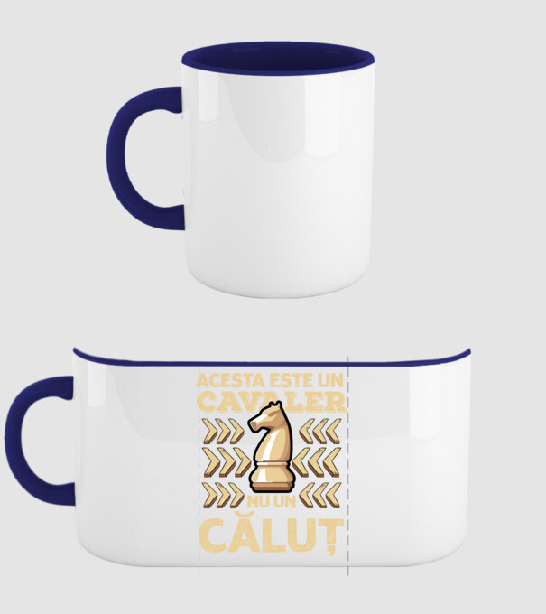 Acesta este un cavaler, nu un căluț model albastru închis pe tricou