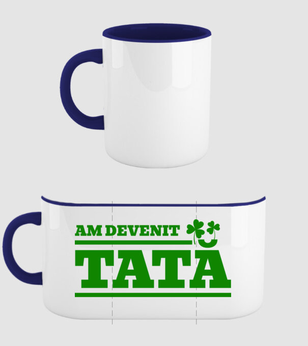 am devenit tată model albastru închis pe tricou