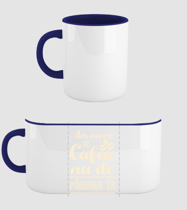 am nevoie de cafea, nu de părerea ta model albastru închis pe tricou
