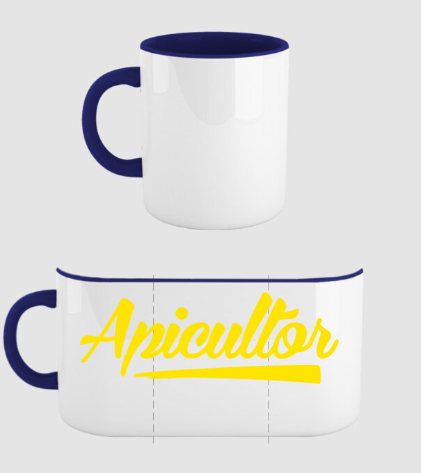 Apicultor model albastru închis pe tricou