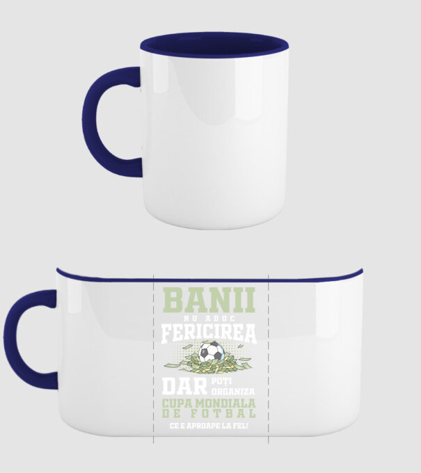 Banii nu aduc fericirea model albastru închis pe tricou