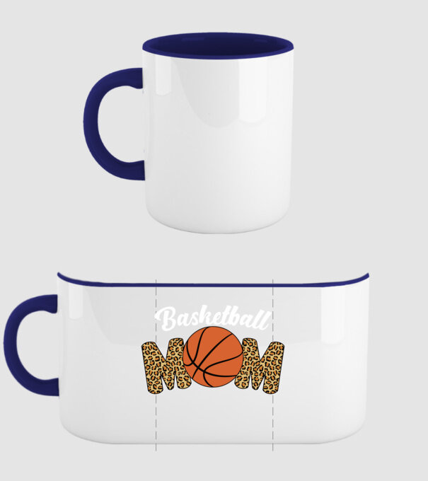 Basketball Mom model albastru închis pe tricou