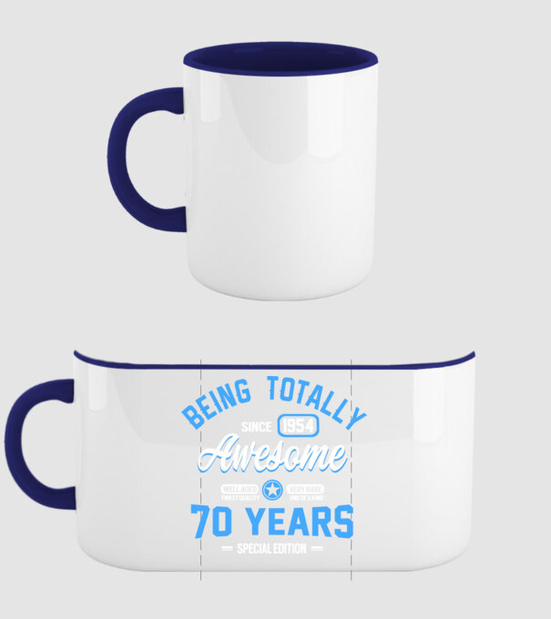 Being totally awesome 70 model albastru închis pe tricou