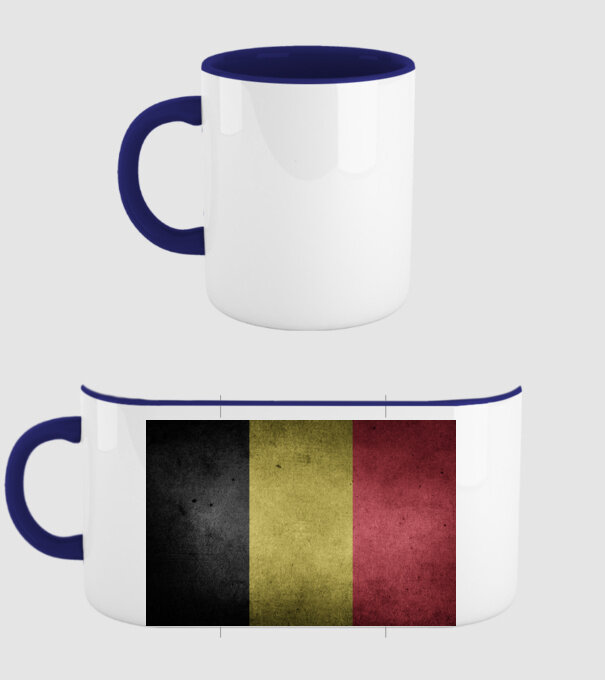 BELGIUM model albastru închis pe tricou