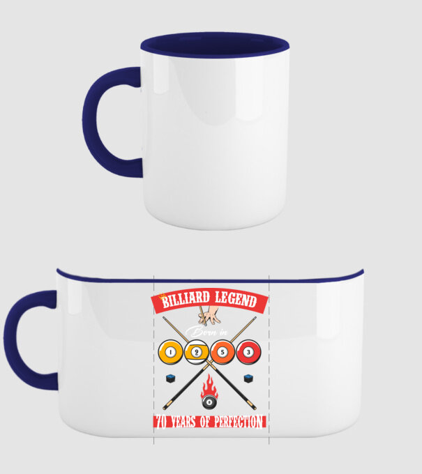Billiard legend born in 1953 model albastru închis pe tricou