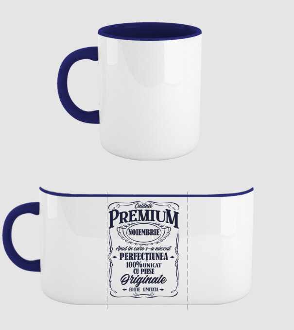 calitate premium -noiembrie - anul în care s-a născut - perfecțiunea - 100% unicat, cu piese originale, ediție limitată model albastru închis pe tricou