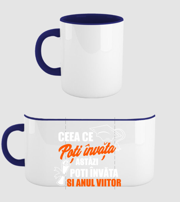 ceea ce poți învăța astăzi, poți învăța și anul viitor model albastru închis pe tricou