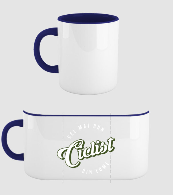 Cel mai bun Ciclist din lume model albastru închis pe tricou