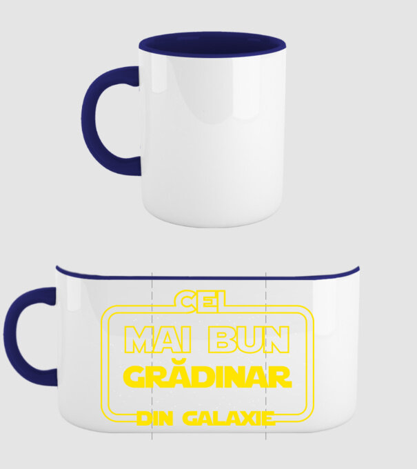 cel mai bun grădinar din galaxie model albastru închis pe tricou