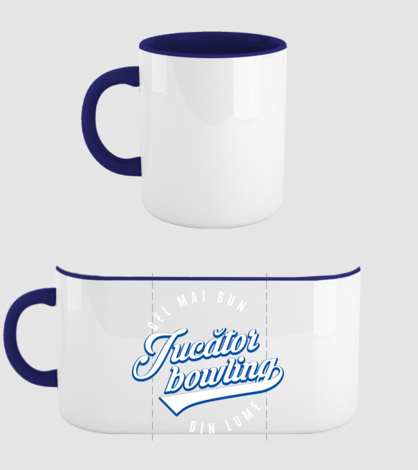 cel mai bun jucător bowling din lume model albastru închis pe tricou