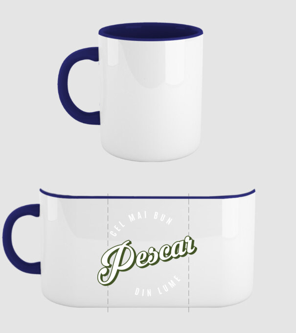 Cel mai bun Pescar din lume model albastru închis pe tricou