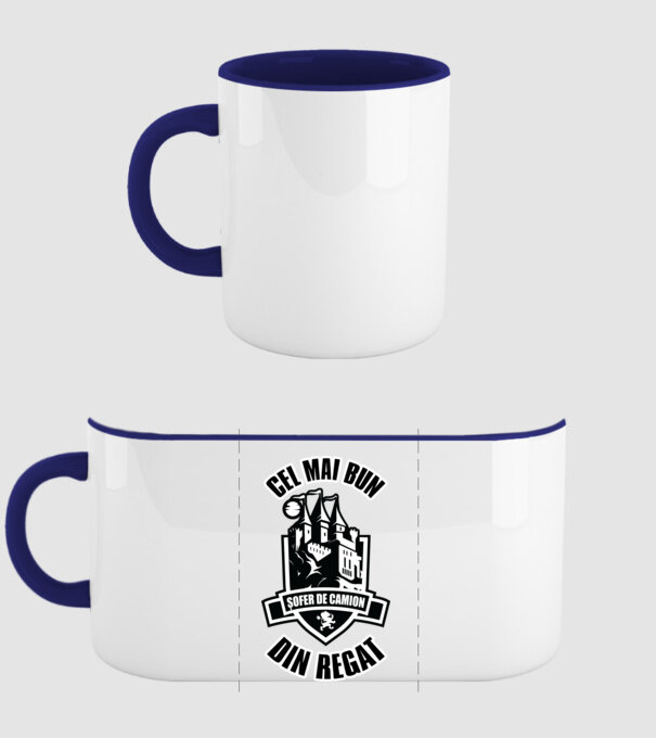 Cel mai bun șofer de camion din regat model albastru închis pe tricou