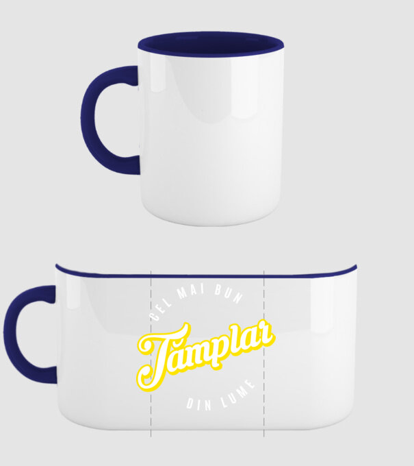 Cel mai bun TÂMPLAR din lume model albastru închis pe tricou