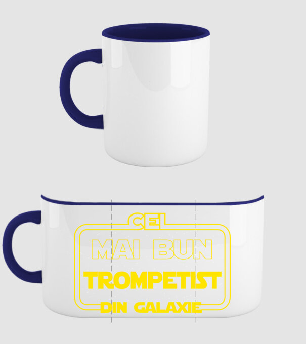 Cel mai bun trompetist din galaxie model albastru închis pe tricou