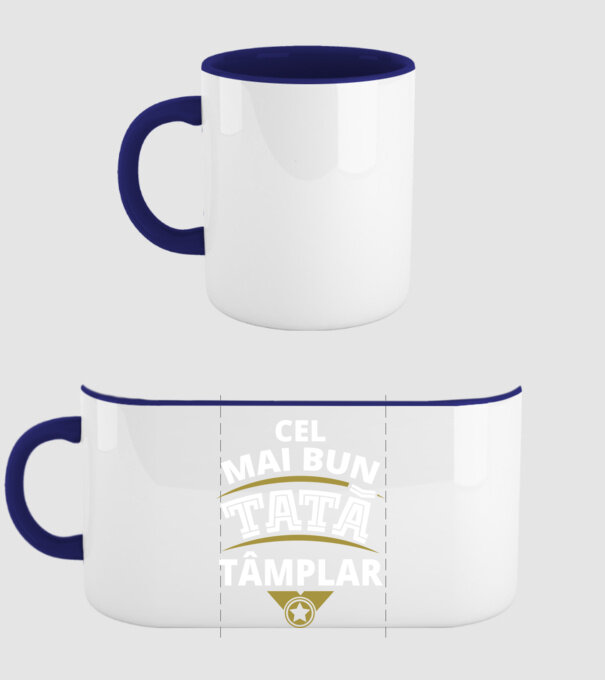 Cel mai bun tată tâmplar model albastru închis pe tricou