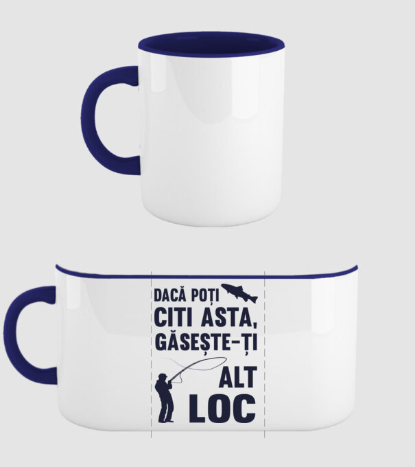 Dacă poți citi asta, găsește-ți alt loc model albastru închis pe tricou