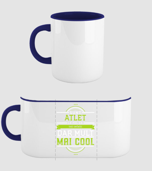 sunt atlet, la fel ca toți ceilalți, dar mult mai cool model albastru închis pe tricou