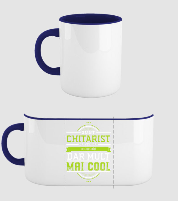 sunt chitarist, la fel ca toți ceilalți, dar mult mai cool model albastru închis pe tricou