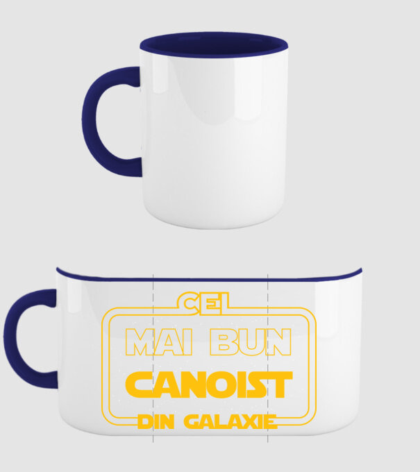 Cel mai bun canoist din galaxie model albastru închis pe tricou