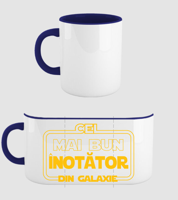 Cel mai bun înotător din în galaxie model albastru închis pe tricou