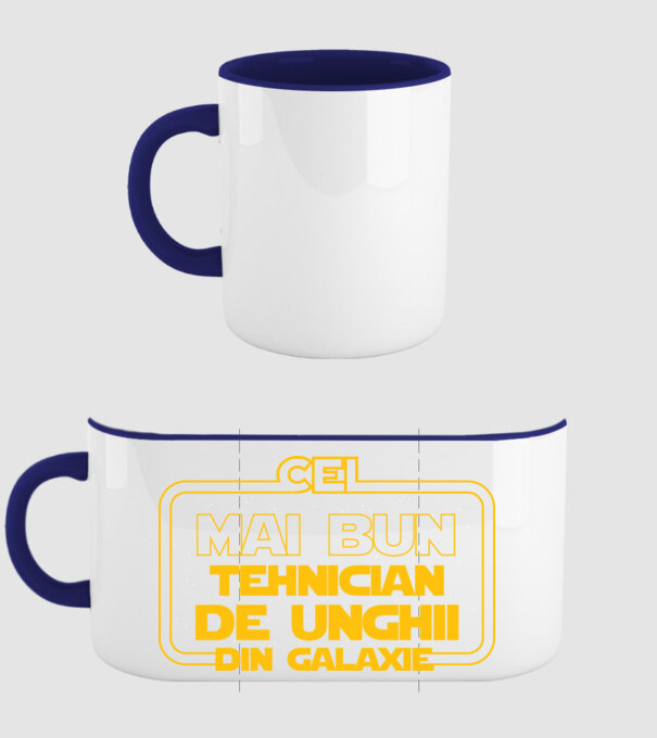 Cel mai bun tehnician de unghii din galaxie model albastru închis pe tricou